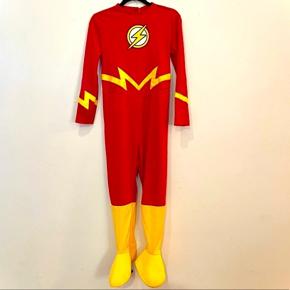 ⚡️Flash DC Comics Halloween Costume Boys Medium Rubie’s Gently Used! - Picture 2 of 13